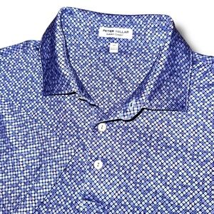 PETER MILLAR Summer Comfort Polo Medium Geometric Dot Classic-Fit Performance